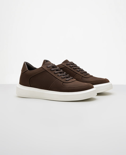 Tênis Casual Nobuck Marrom 911