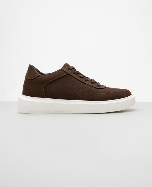 Tênis Casual Nobuck Marrom 911