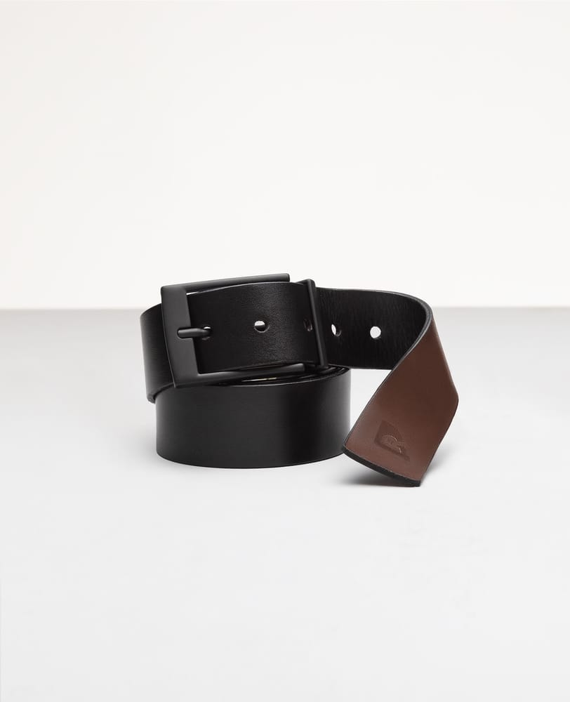 Cinto Casual de Couro Dupla Face Enrolado