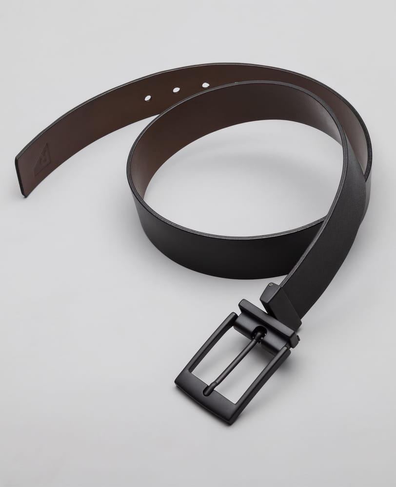 Cinto Casual de Couro Dupla Face Vista frontal