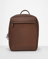 Mochila couro marrom e Minimal Reise vista 3 4