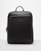 Mochila de couro preta Minimal Reise vista 3 4