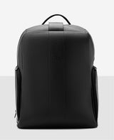 Mochila de couro preta Stuttgart Reise vista 3 4