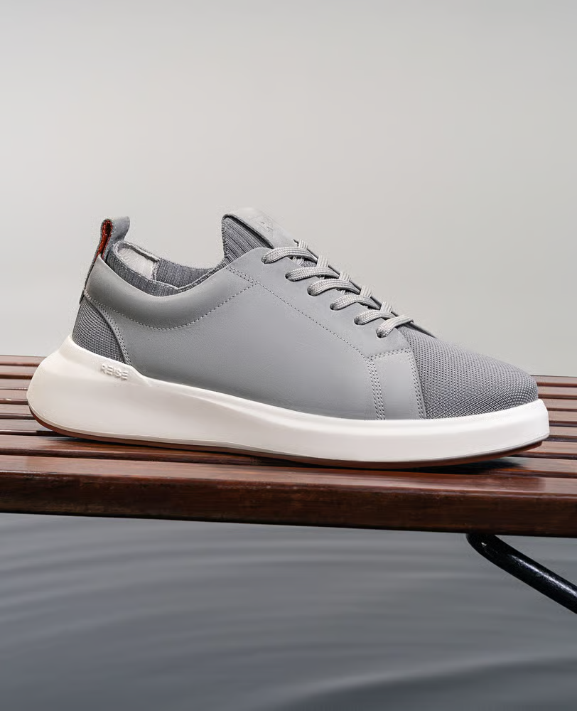 Tenis Casual Cinza RS Knit GT Lateral