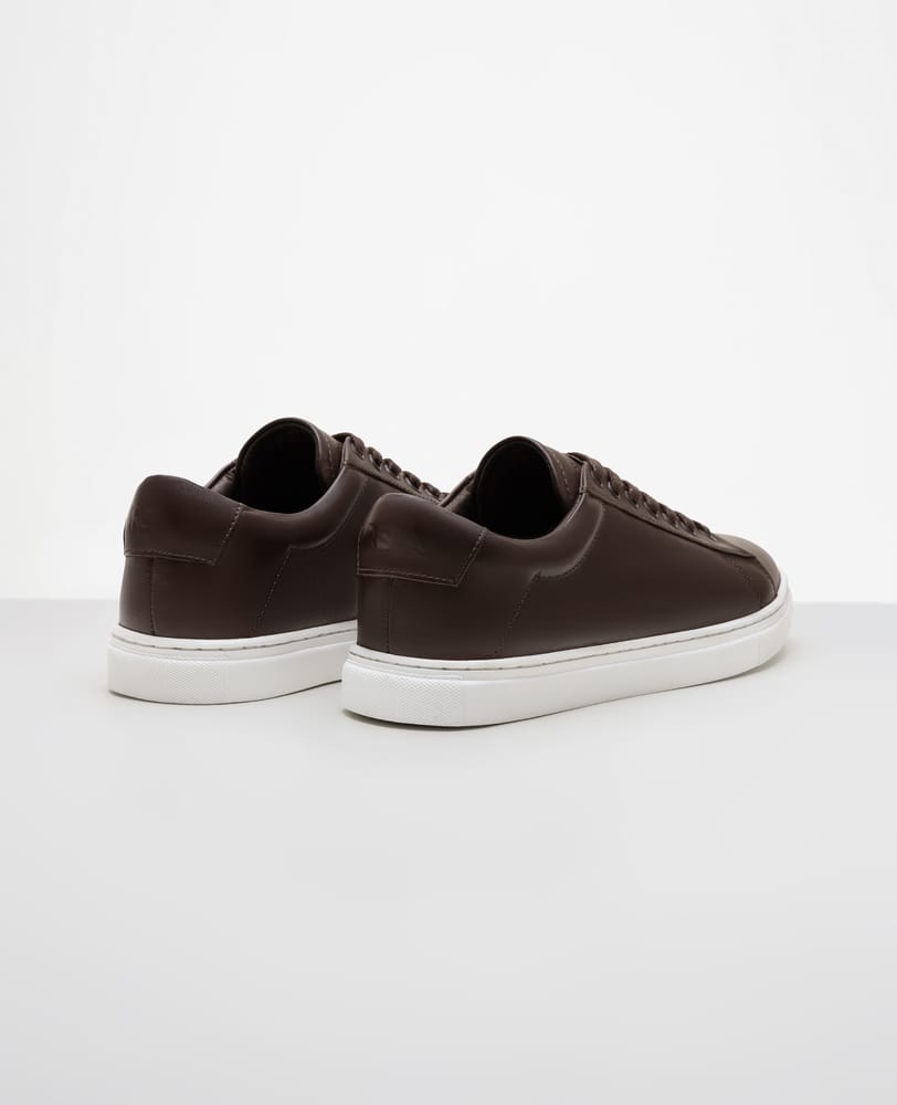 Tenis casual marrom RSX vista traseira do calcanhar