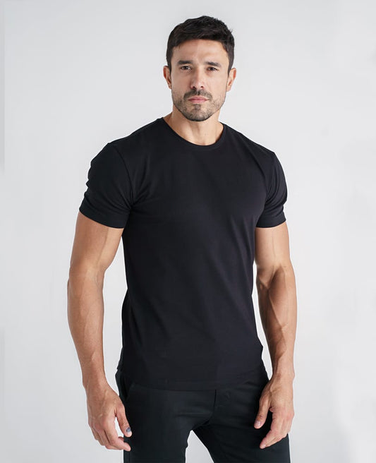 Camiseta Algodão Egípcio Preta Memphis