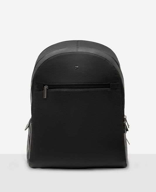 Mochila de Couro Preta Vancouver