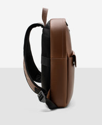 Mochila Couro Manhattan Marrom