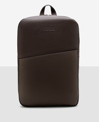 Mochila Slim Couro Marrom I NYC