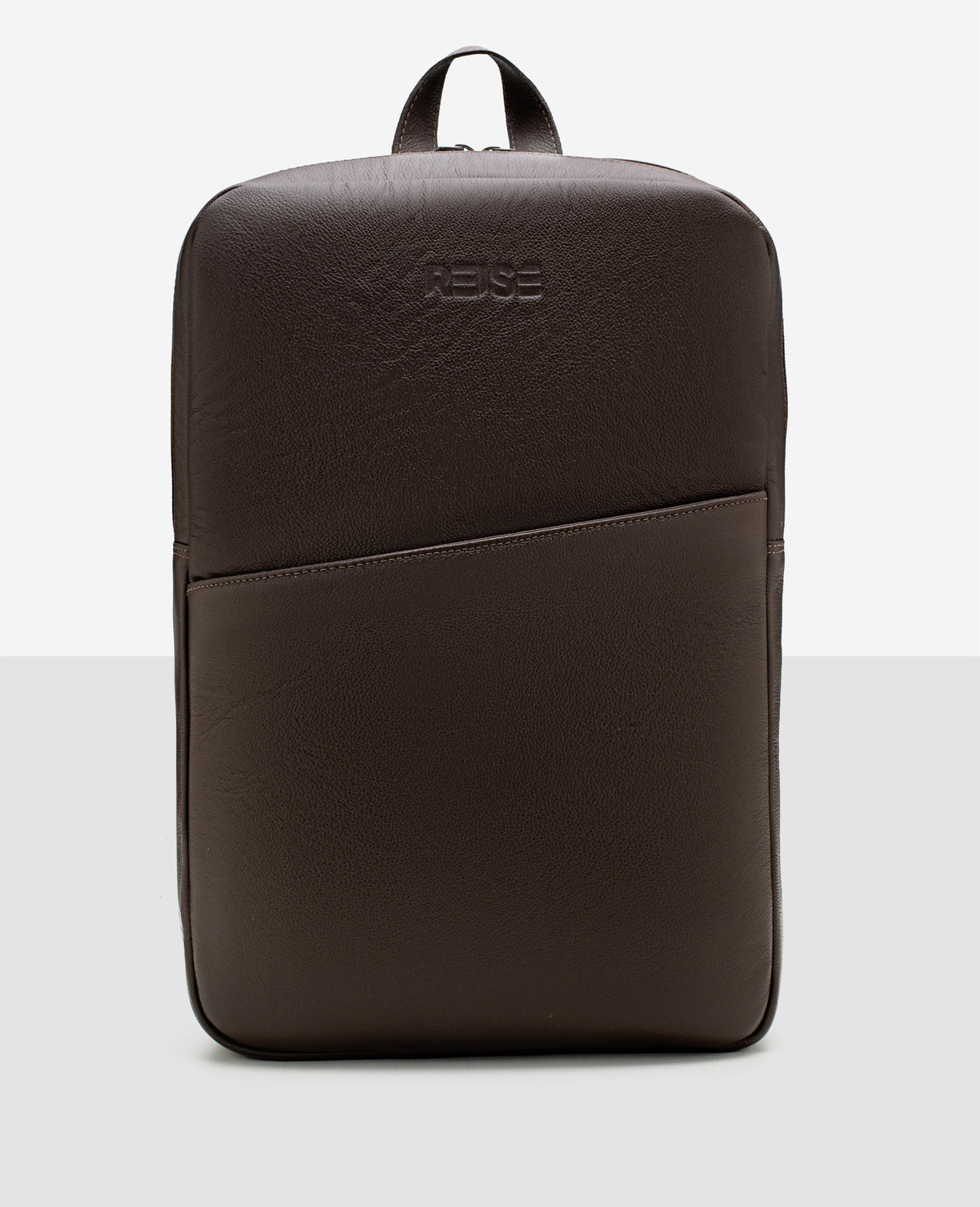 Mochila Slim Couro Marrom I NYC