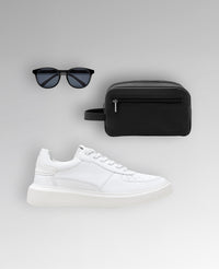 Kit Essential Reise – Tênis Carrera Branco + Necessaire Stuttgart + Óculos Silverstone