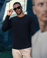 Camiseta Algodao Egipcio Preta Portland Look