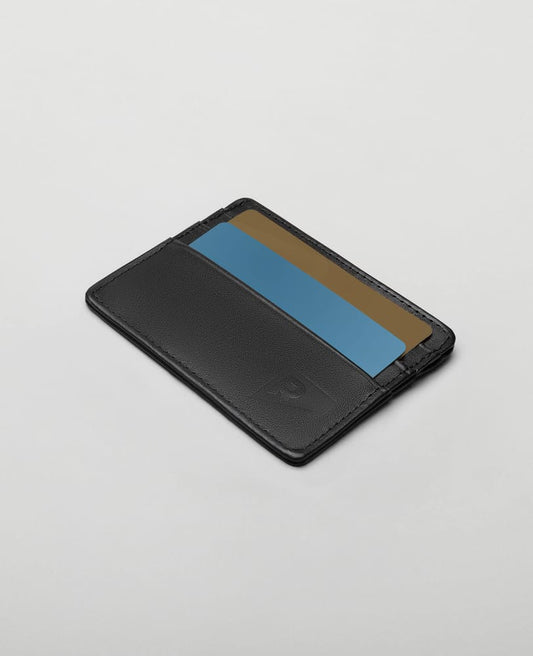 Carteira de Couro Preta Serie 1 Compartimentos