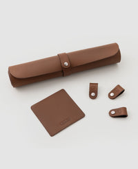 Desk Pad Workplace Marrom em Couro Premium