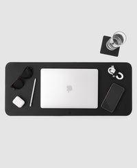 Kit Workplace Preto em Couro Premium