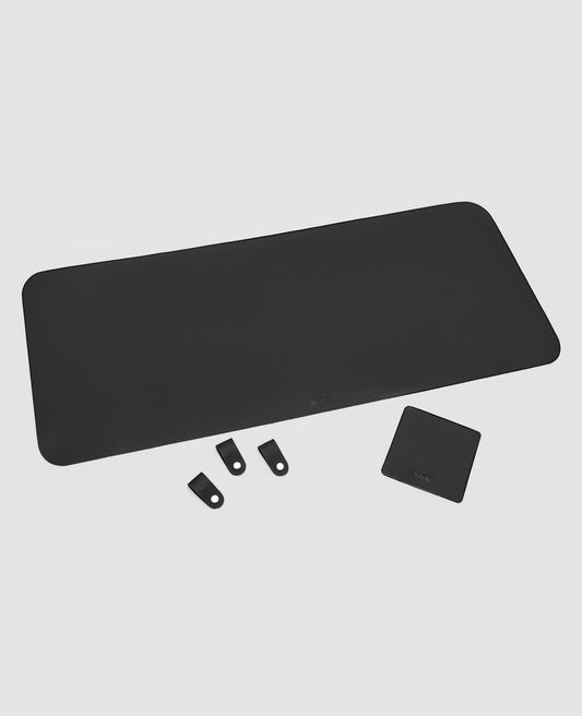 Desk Pad Workplace Preto em Couro Premium