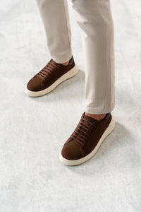 Tênis Casual Nobuck Marrom RS6 GT