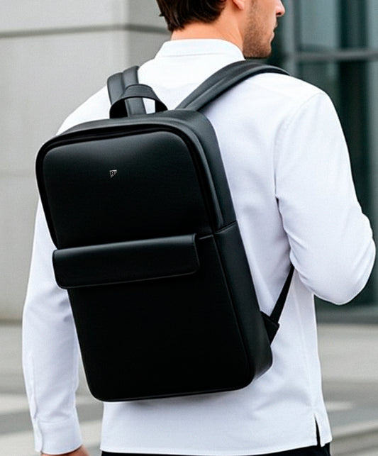 Mochila Couro Manhattan Preto