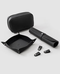 Kit Workplace Preto em Couro Premium