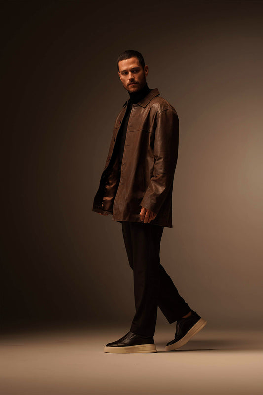 Tênis Casual Phantom Slip-On Marrom