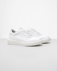 Tenis casual branco 911 vista lateral externa