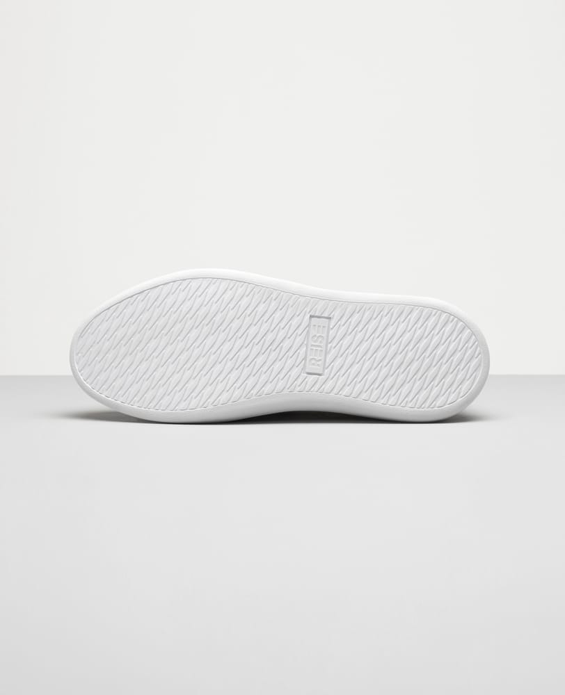 Solado micro expandido 4 cm do tênis casual branco masculino RS3