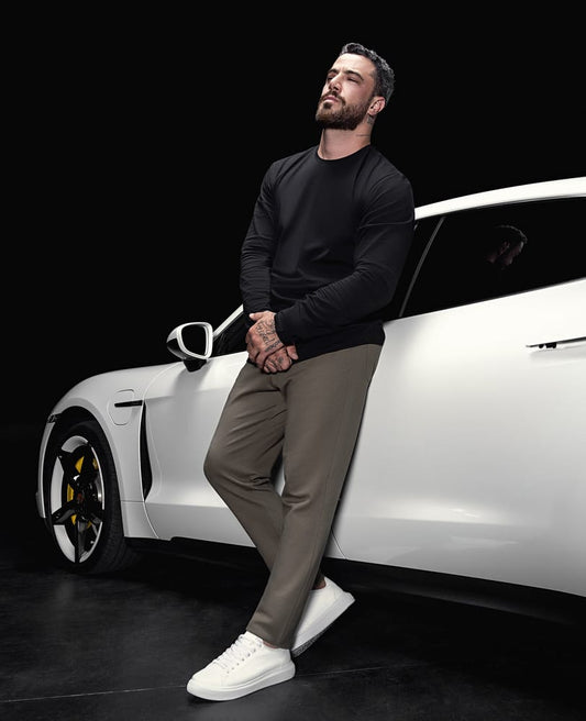 Tênis Casual Branco RS6 vista lateral externa Felipe Titto