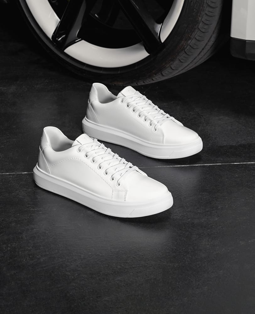 Tênis Casual Branco RS6 vista lateral interna