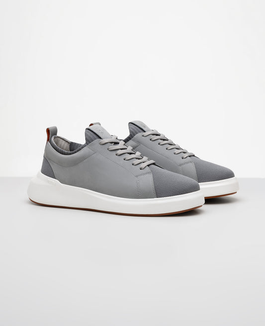 Tenis casual cinza RS Knit GT vista lateral externa