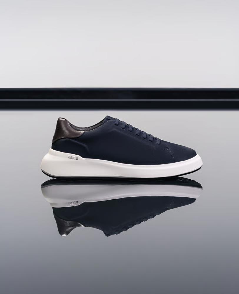 Tenis Casual Nobuck Marinho RS6 GT Lateral