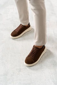 Tenis Casual Nobuck Marrom RS6 GT No pe
