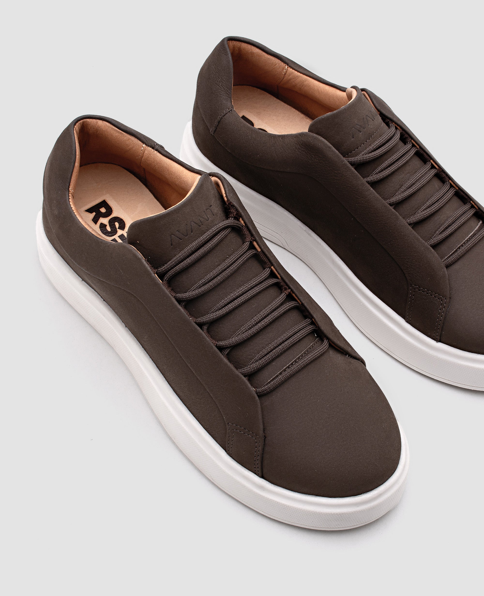 Tenis Casual Nobuck Oliva RS8 Avant Vista superior