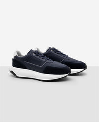 Tenis de Couro Marinho 911 Carrera Lateral externa