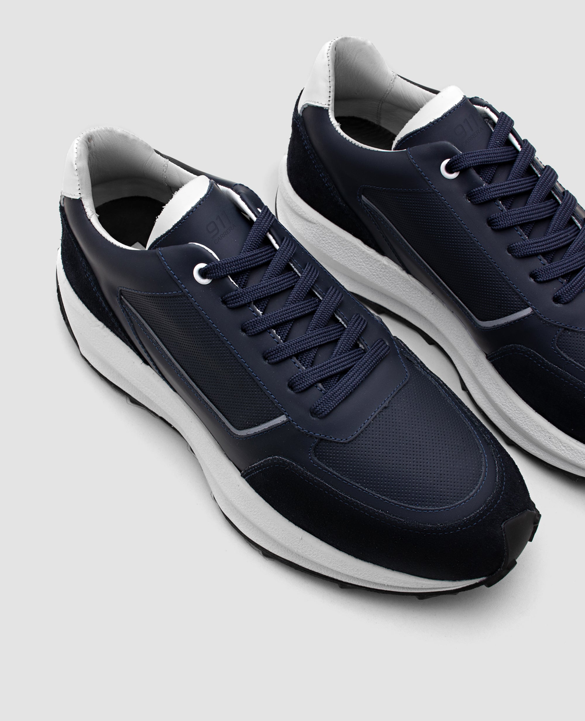 Tenis de Couro Marinho 911 Carrera Vista superior