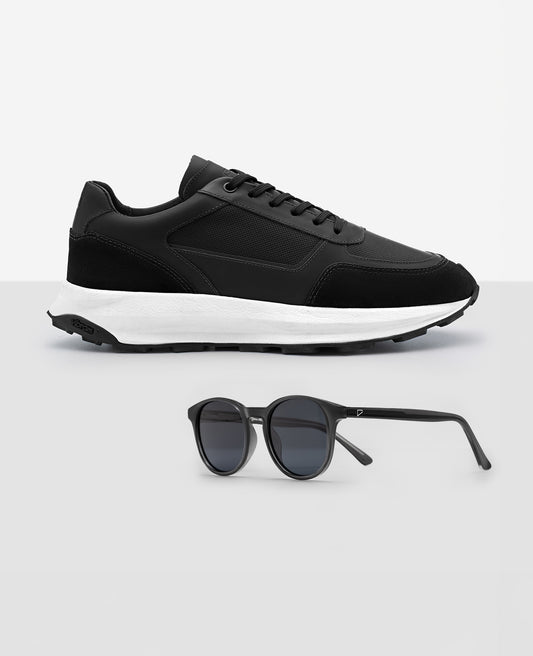 Kit Athleisure Reise – Tênis Urus Preto + Óculos Silverstone