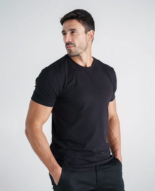 Camiseta Algodão Egípcio Preta Memphis