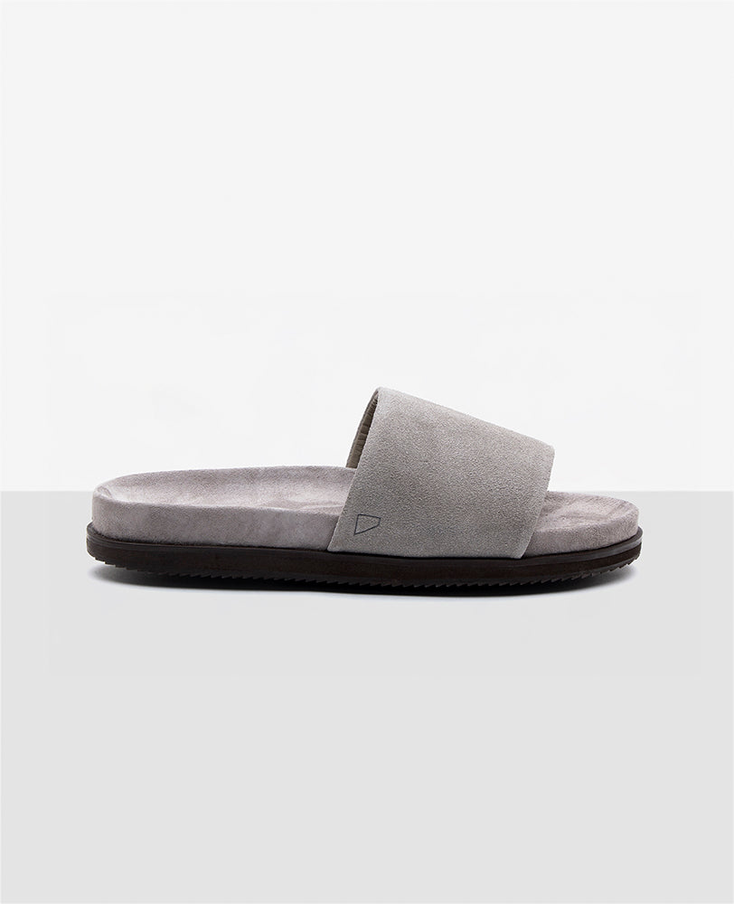 Chinelo Slide Camurça Cinza R8