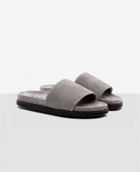 Chinelo Slide Camurça Cinza R8