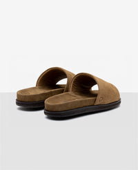 Chinelo Slide Camurça Caramelo R8