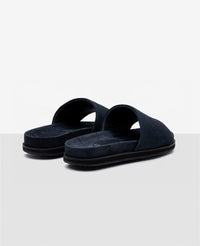 Chinelo Slide Camurça Azul Marinho R8